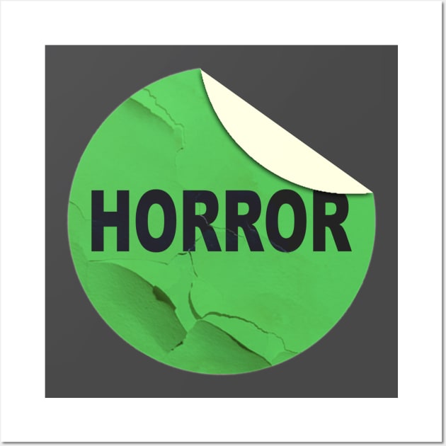 Horror VHS Rental Sticker - Small Wall Art by Reds94